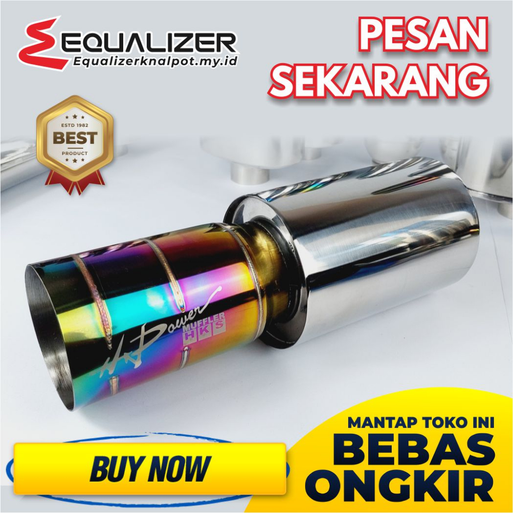 Knalpot Mobil Racing Mobil HKS Hi Power Rainbow  Brio ,  Avanza ,  Sigra ,  Rush ,  Calya ,  Ayla , 