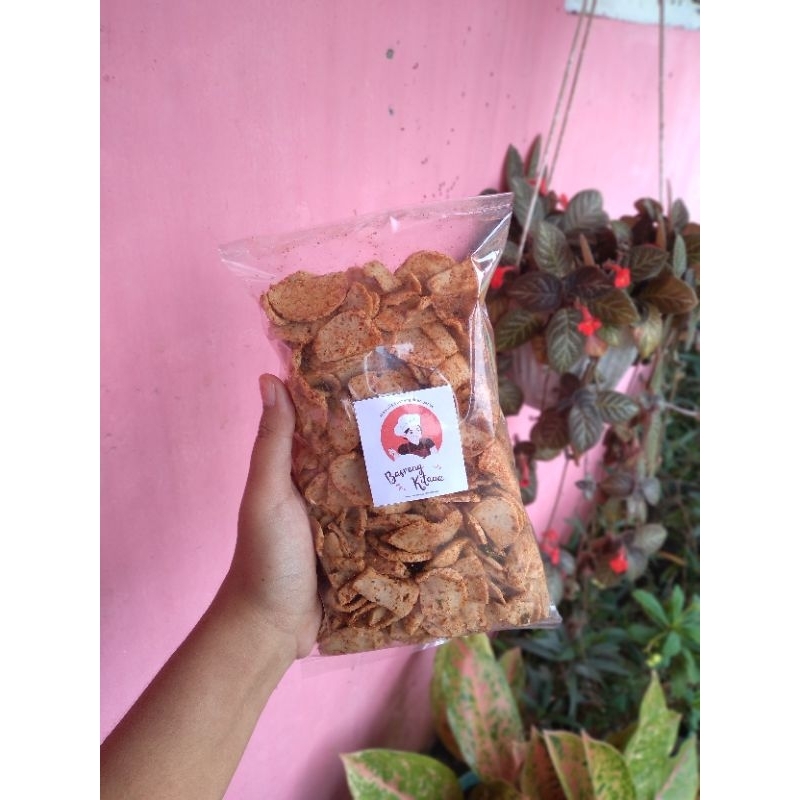 

BASRENG KITA-Basreng Tipis Kering Renyah PEDAS EKSTRA Daun Jeruk Premium 500gr