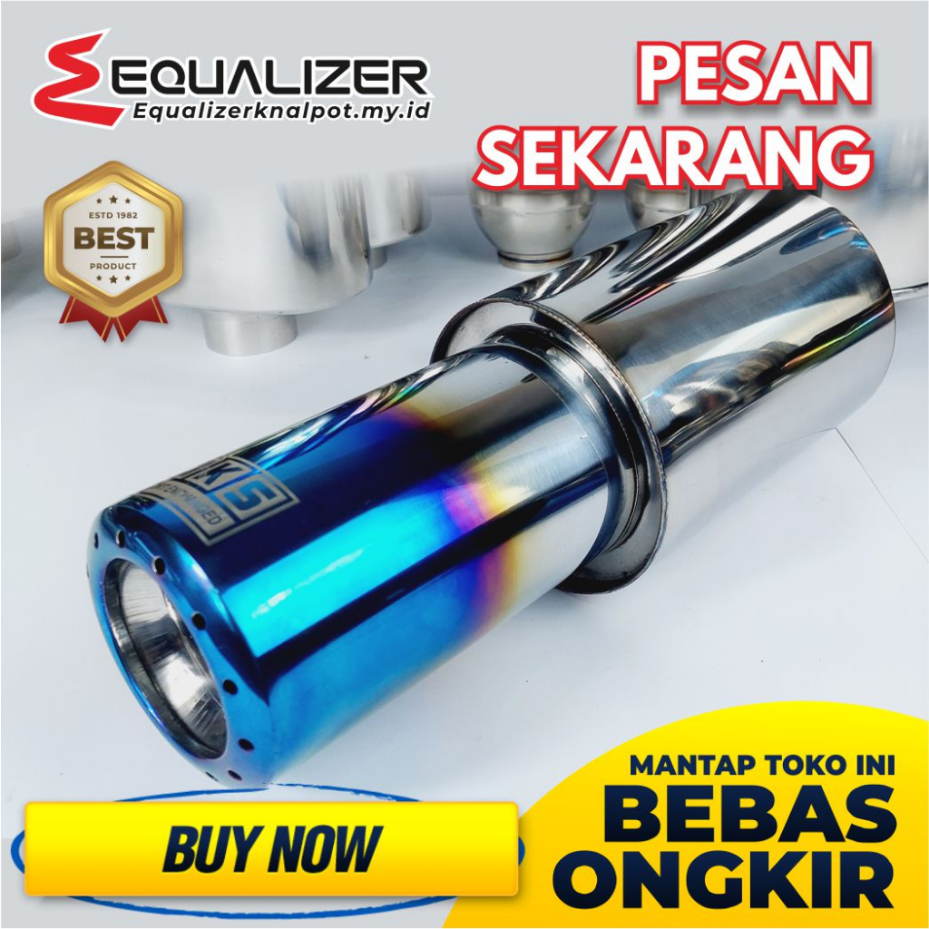 Knalpot Racing Mobil HKS Blue Gronel Bass Adem Brio ,  Avanza ,  Sigra ,  Rush ,  Calya ,  Ayla ,  T