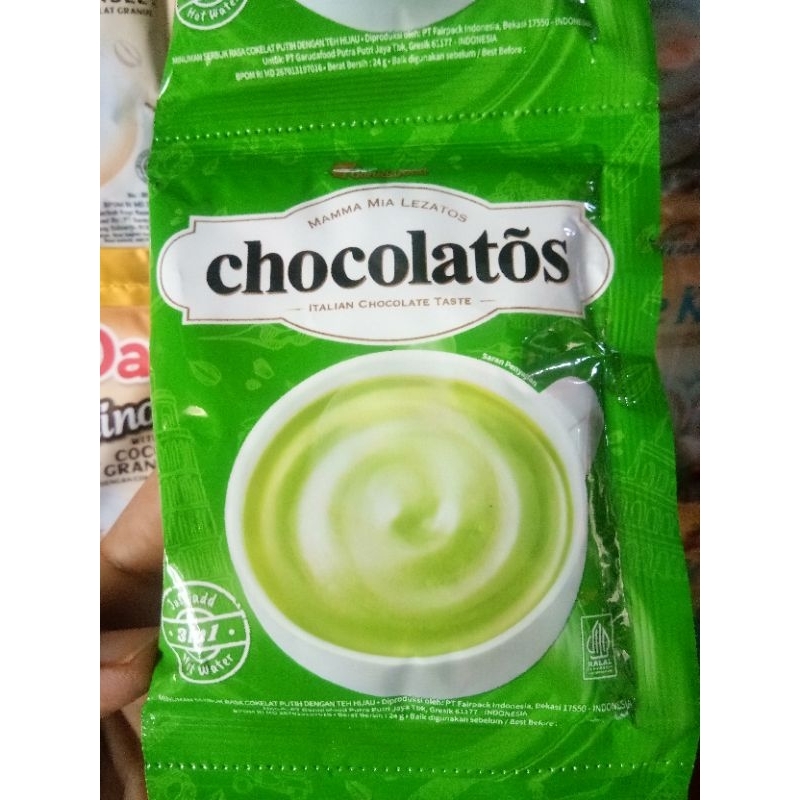 

chocolatos greentea dan coklat