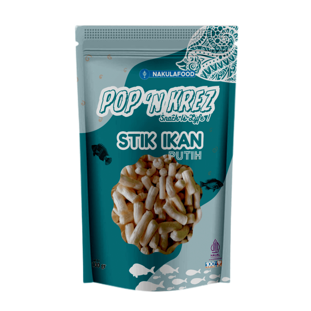 

Nakula Food Snack Pop N Krez Stik Ikan Putih