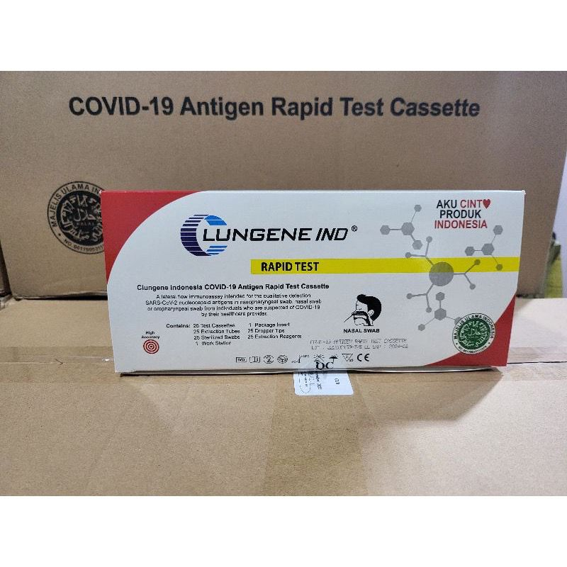 Rapid Test Swab Antigen Original Lungene Merah Putih