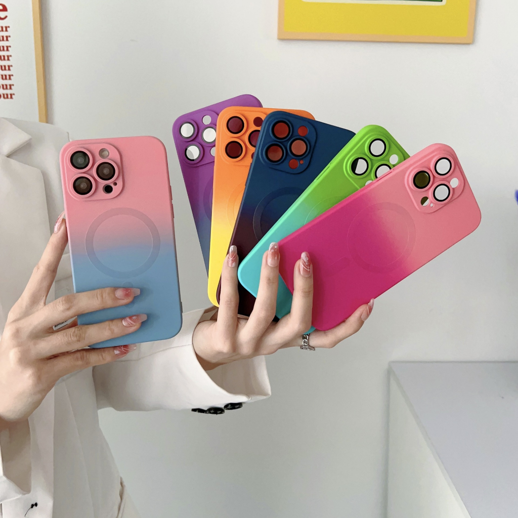 NEW CASE SUITABLE For IPHONE XR XS MAX 11 12 13 14 PLUS PRO MAX MAGSAFE MAGNETIC GRADASI CASE