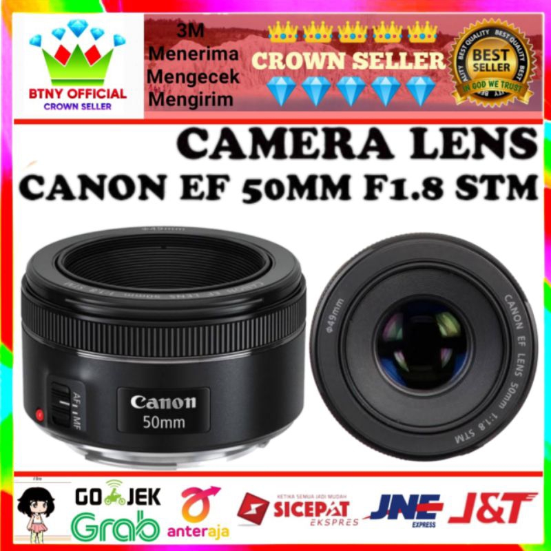 Lensa Canon EF 50MM F1.8 STM / Canon 50mm f1.8 stm - Lensa fix Canon