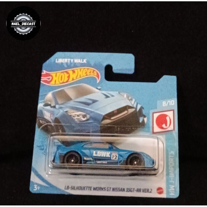 Hotwheels LBWK R35 Biru SHORTCARD