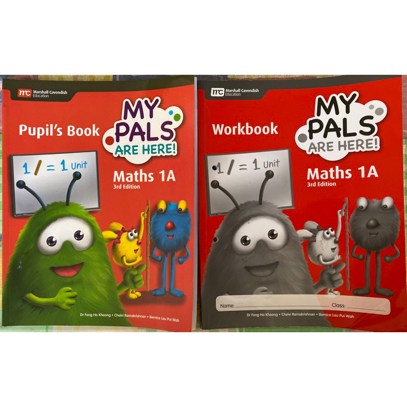 

SECONDHAND MY PALS ARE HERE MATH PUPILS AND WORKBOOK 1A