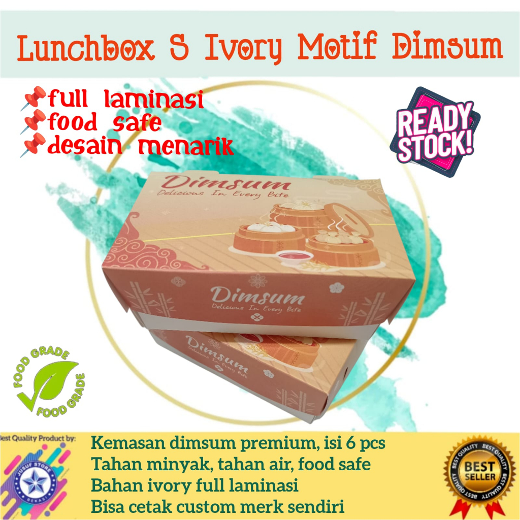 BOX DIMSUM / BOX MAKANAN CETAK DIMSUM @1PCS