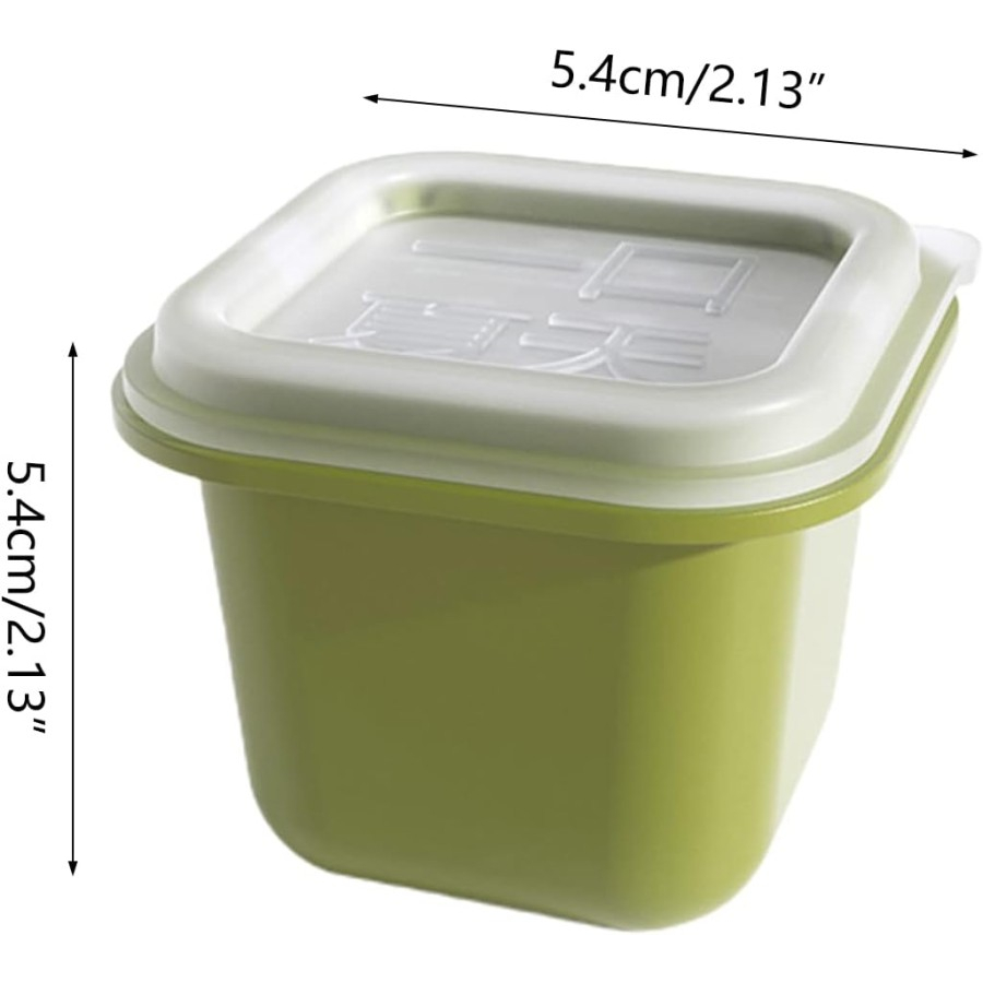 Cetakan Es Batu Kotak Satuan Dengan Tutup Wadah Mpasi Jus Kaldu Puding Cetakan Es Batu