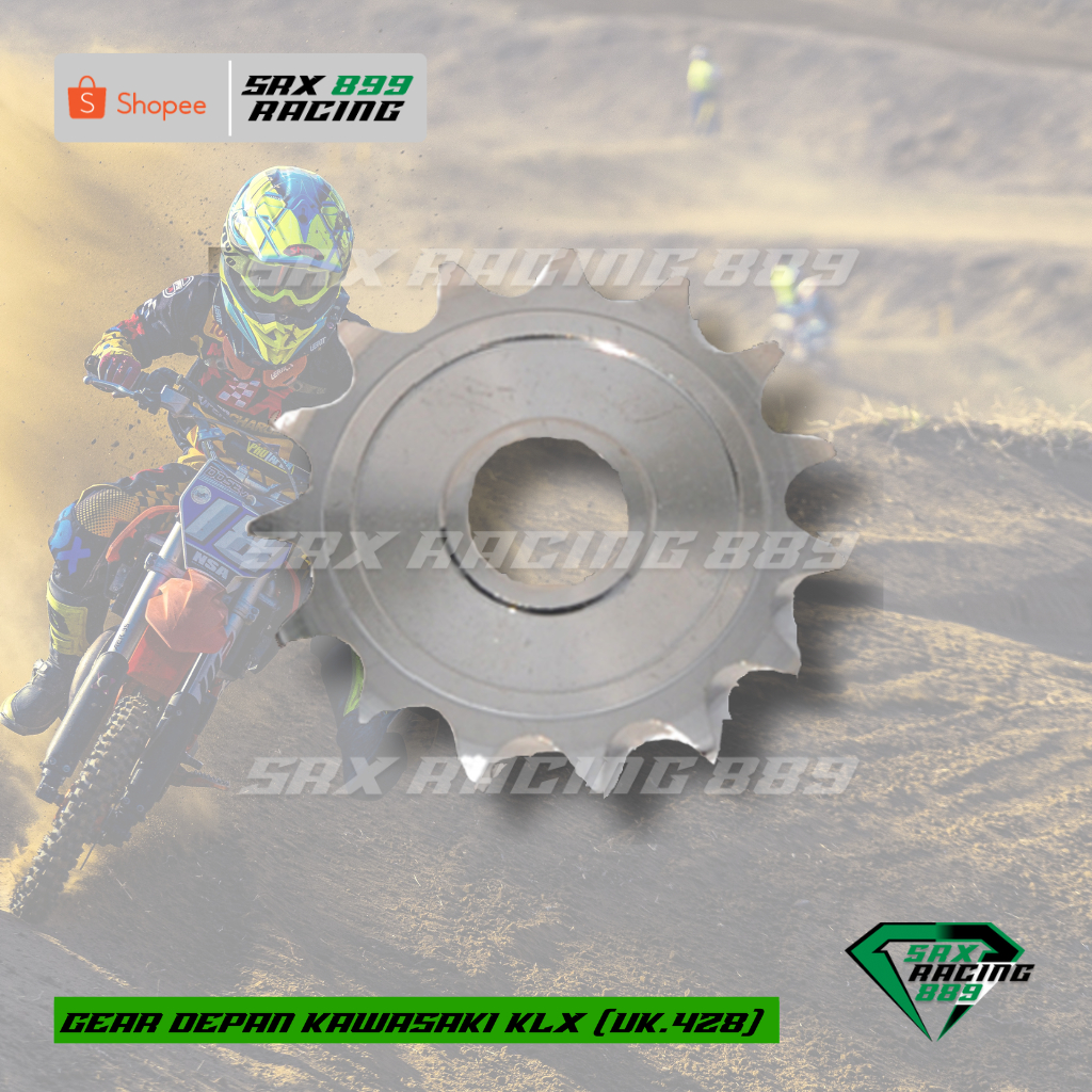 Gear Depan Kawasaki klx150 ukuran 428-13T/428-14T/428-15T