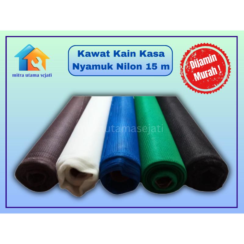 Kawat Kain Kasa Nyamuk Strimin Nilon Nylon Per Rol