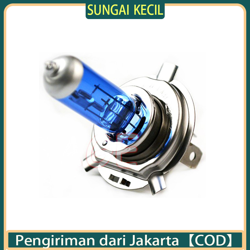 Lampu Mobil Depan H4 Xenon Halogen Super Terang 1 Pc 100/90 Watt 12 Volt Bohlam Headlight Headlamp V