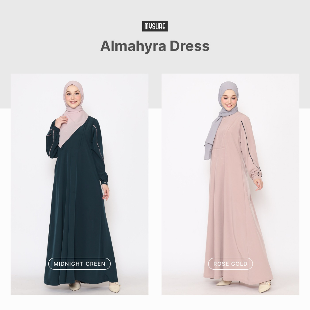 Almahyra Dress - Pakaian Muslimah Gamis - Baju Longgar - Busui Friendly