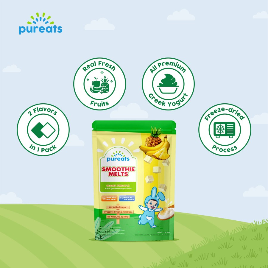 Pureats Smoothie Melts 18gr - Snack Anak Bayi