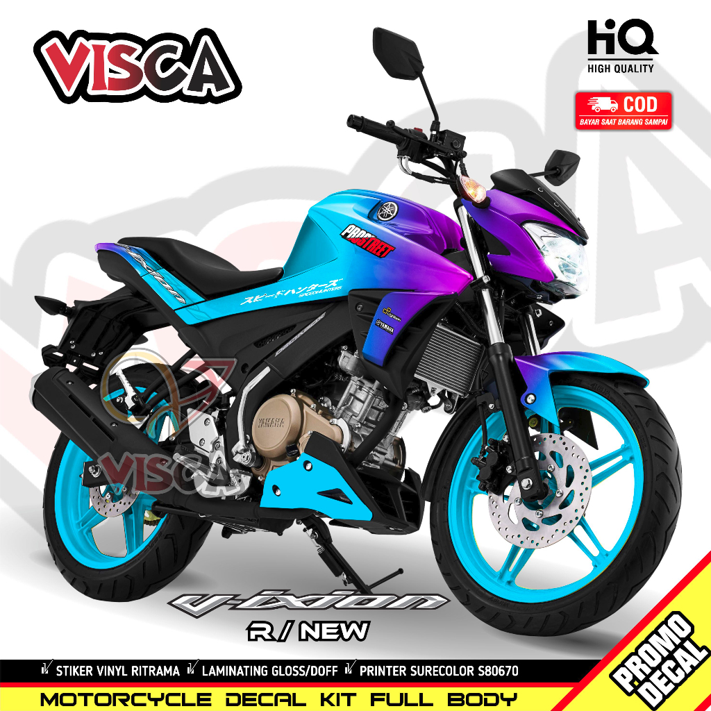 Decal Vixion R Full Body Stiker Vixion R Full Body Striping Vixion R Variasi Full Body Decal Hologra