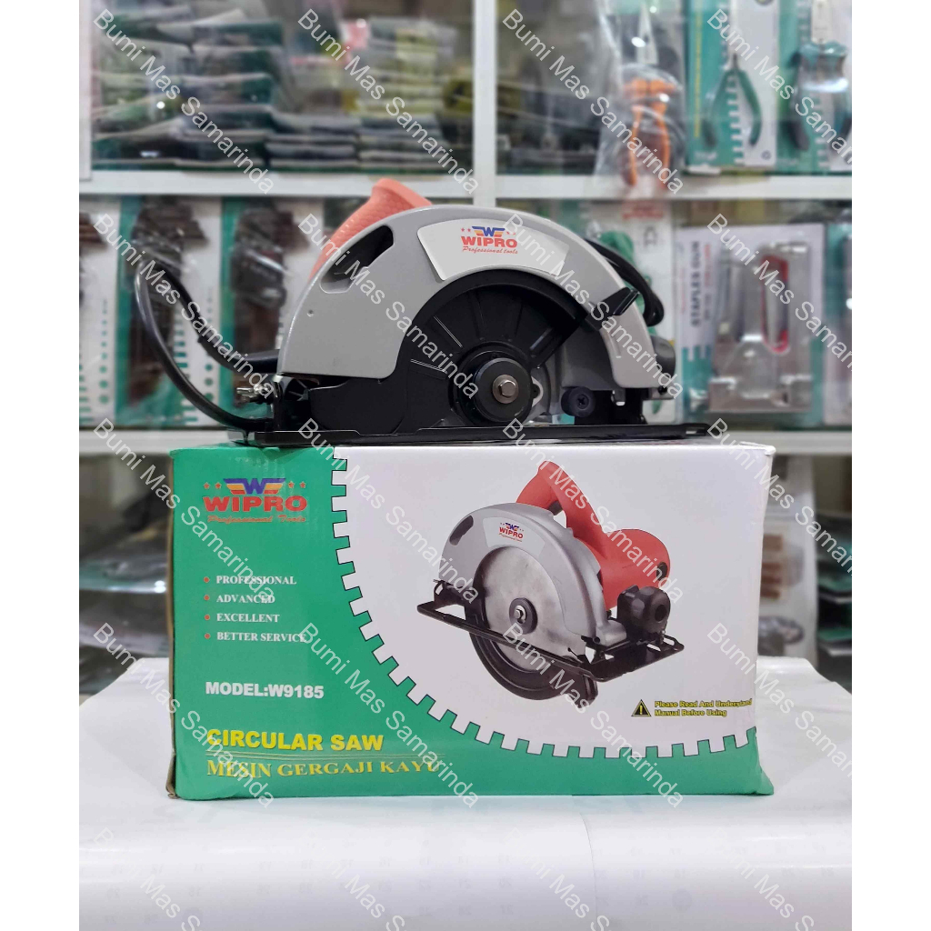 WIPRO MESIN CIRCULAR SAW / GERGAJI KAYU / CIRCLE 185MM W 9185  (W9185)