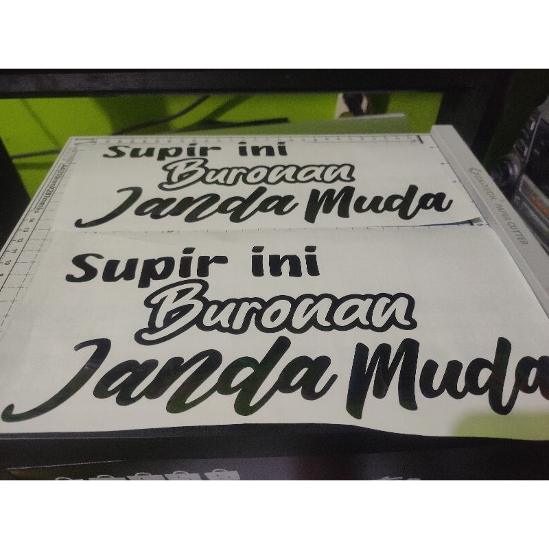 STICKER SUPIR JANDA MUDA