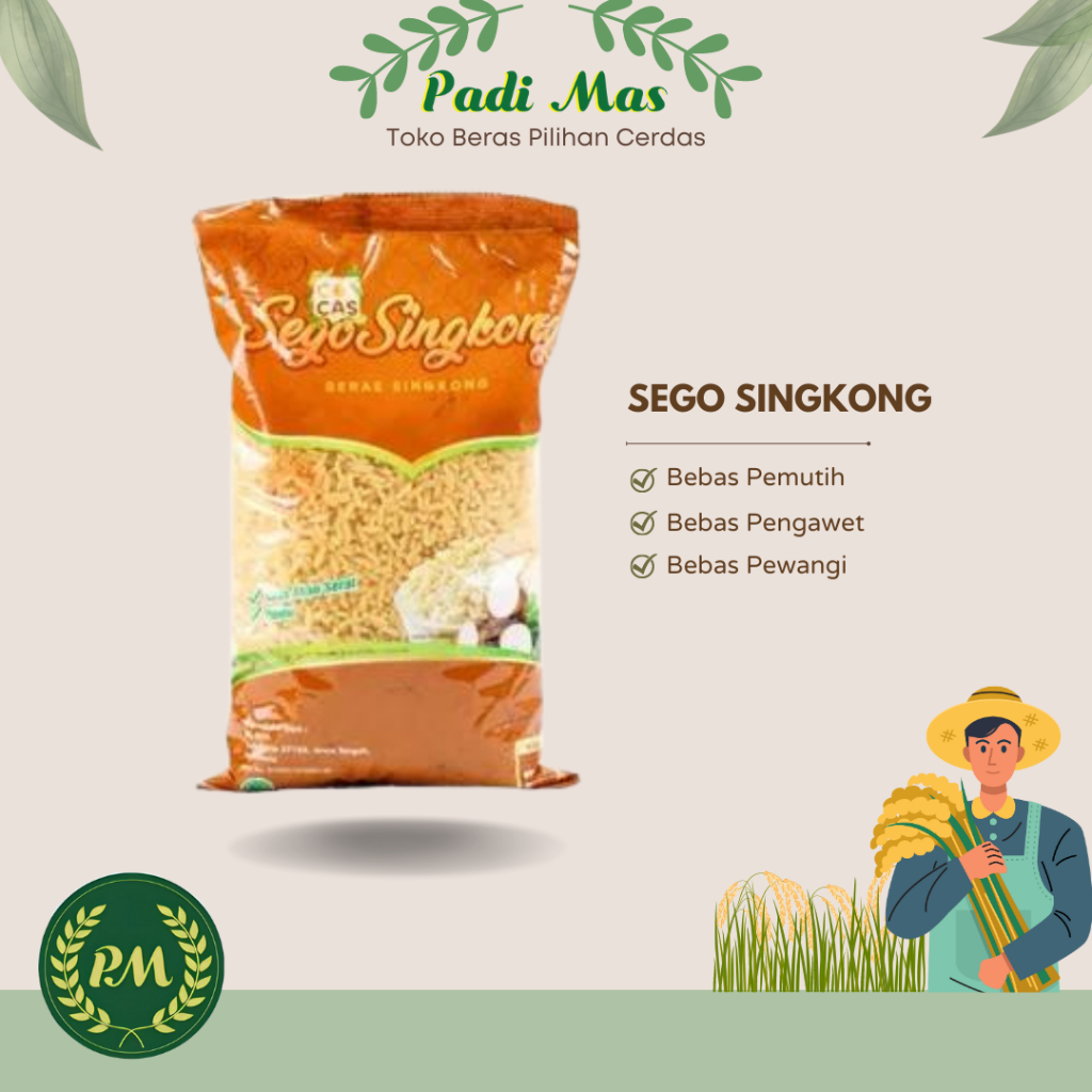 

Beras Singkong Gita Food / Sego Singkong 700 gram / Beras Diet Beras Sehat