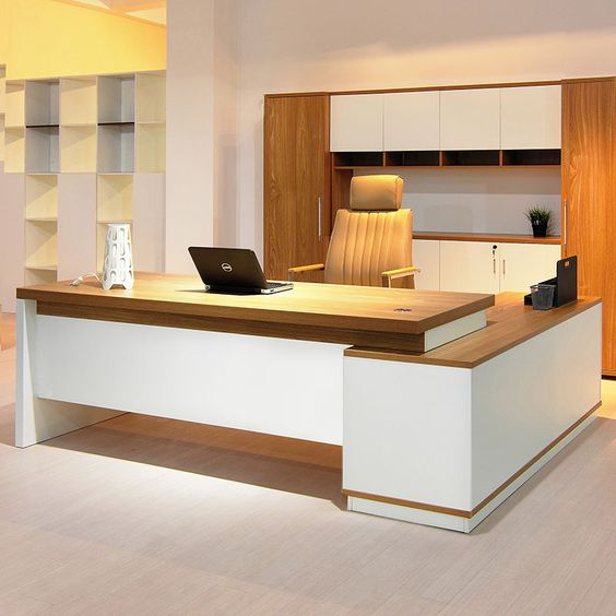 meja direktur kantor minimalis modern custom jakarta