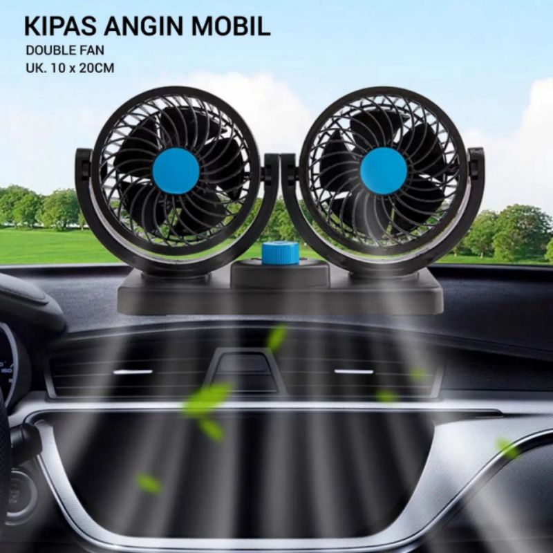 Kipas angin mobil double blower