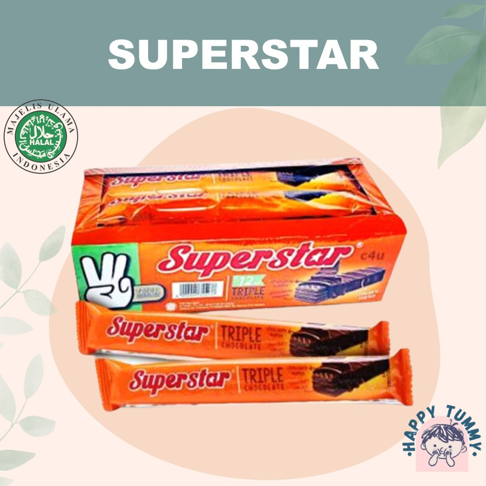 

Superstar 20 * 16 gr. wafer coklat. BOX