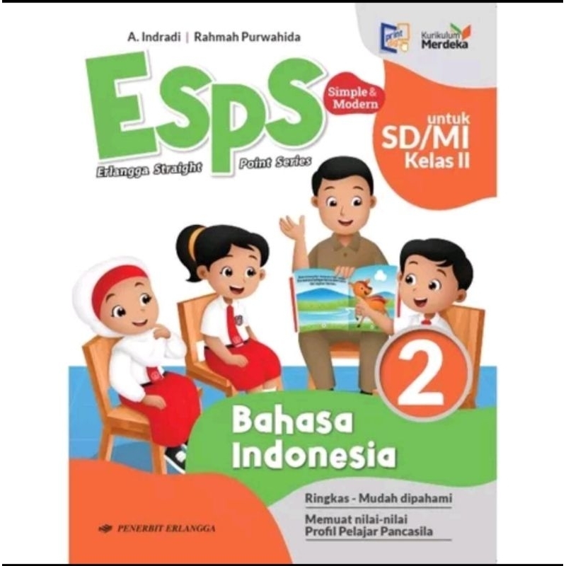 

buku erlangga bahasa Indonesia kelas 2 kurikulum merdeka