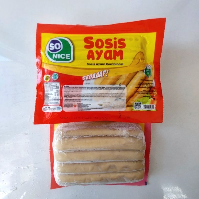 

So Nice Sosis Ayam 375g isi 15