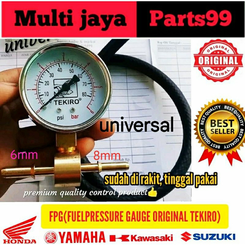 PROMO Fuel pressure gauge alat cek tekanan rotak tester fuel pump tekiro original