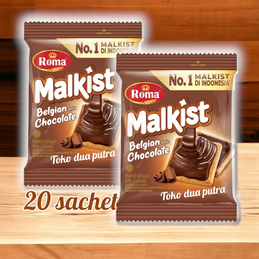 

Roma malkist Coklat Belgian 2 Renceng ( Twinpack )