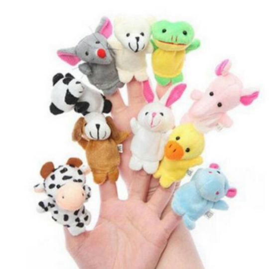 

animal Promo Mainan pcs/fingerhand jari Limited 10 puppet tangan isi binatang boneka