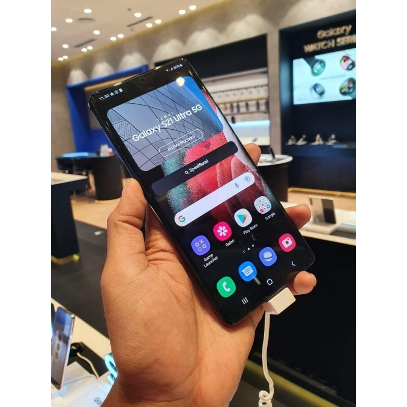SAMSUNG S21 ULTRA 12/256 SEIN FULLSET MULUS SECOND TERMURAH.