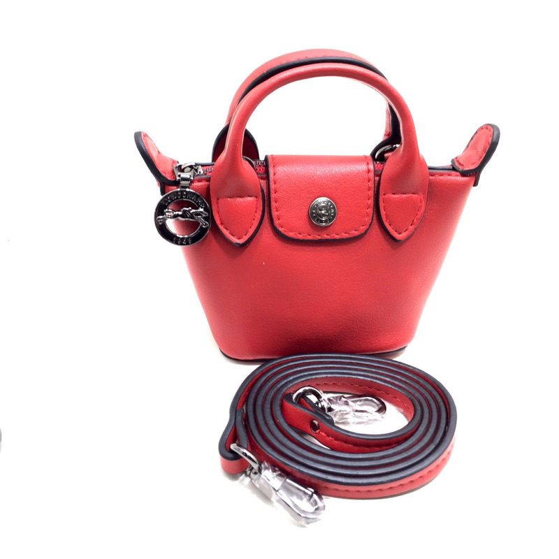 Longchamp Le Pliage Top Handle Cuir Xs