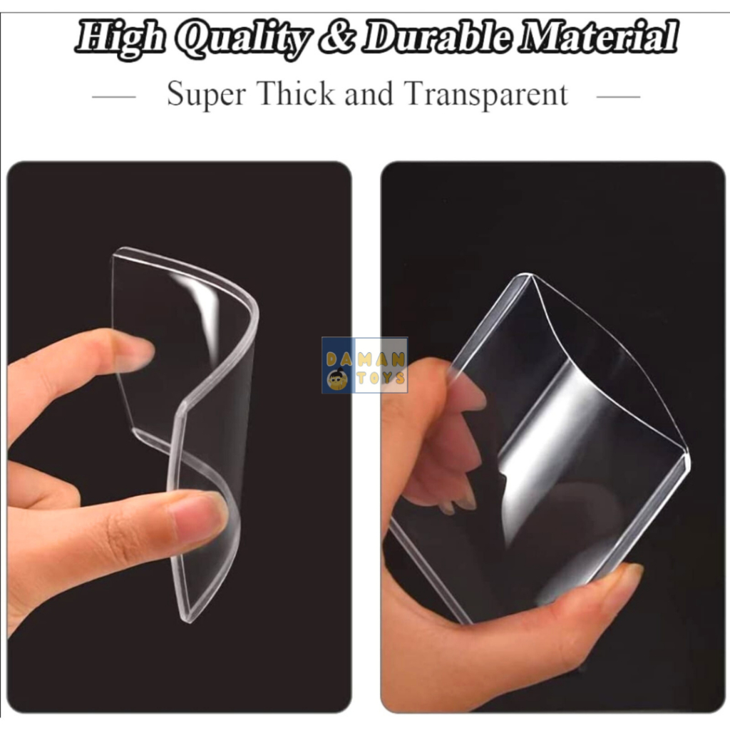 Sleeve kartu Pokemon MTG Yu-Gi-Oh Koleksi Permainan Sarung Transparan 1 Pack 10