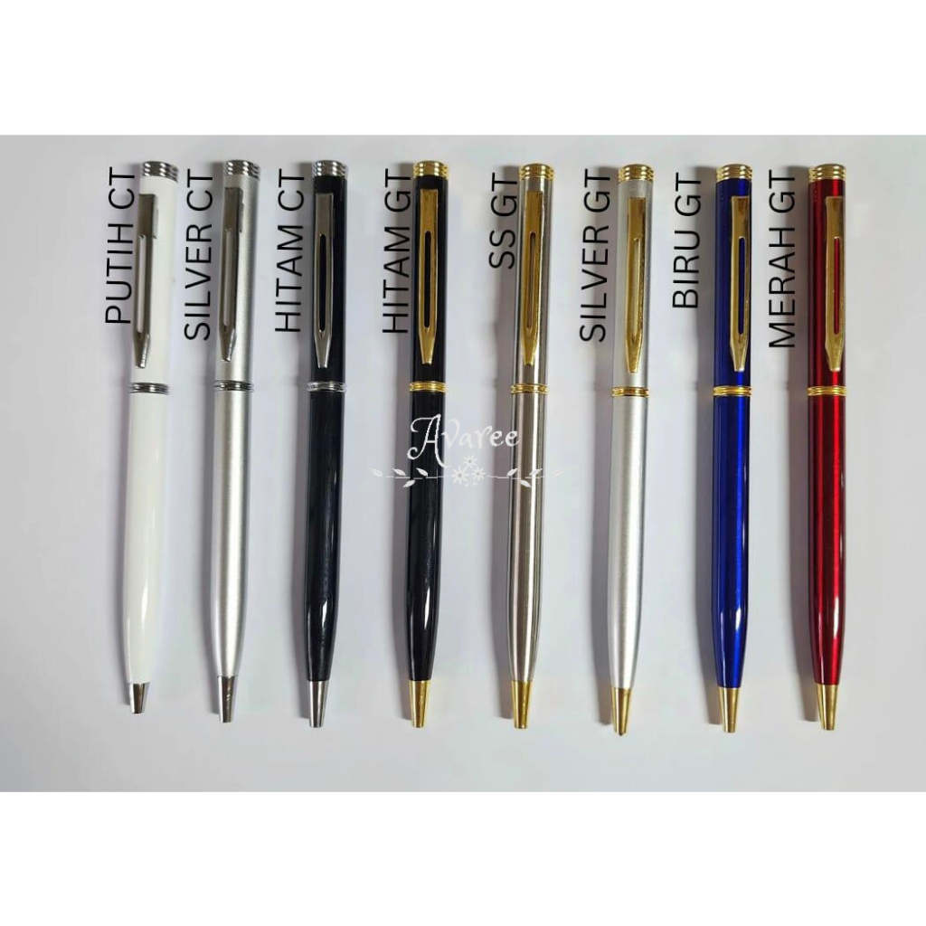 

Pulpen Metal Ballpoint Paku Medium / Pulpen Promosi Bisa Cetak Nama