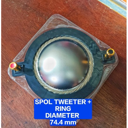 Spol 74.4 Spul 74.4mm Voice Coil Tweeter Acoustic RCF NPA Black + Ring