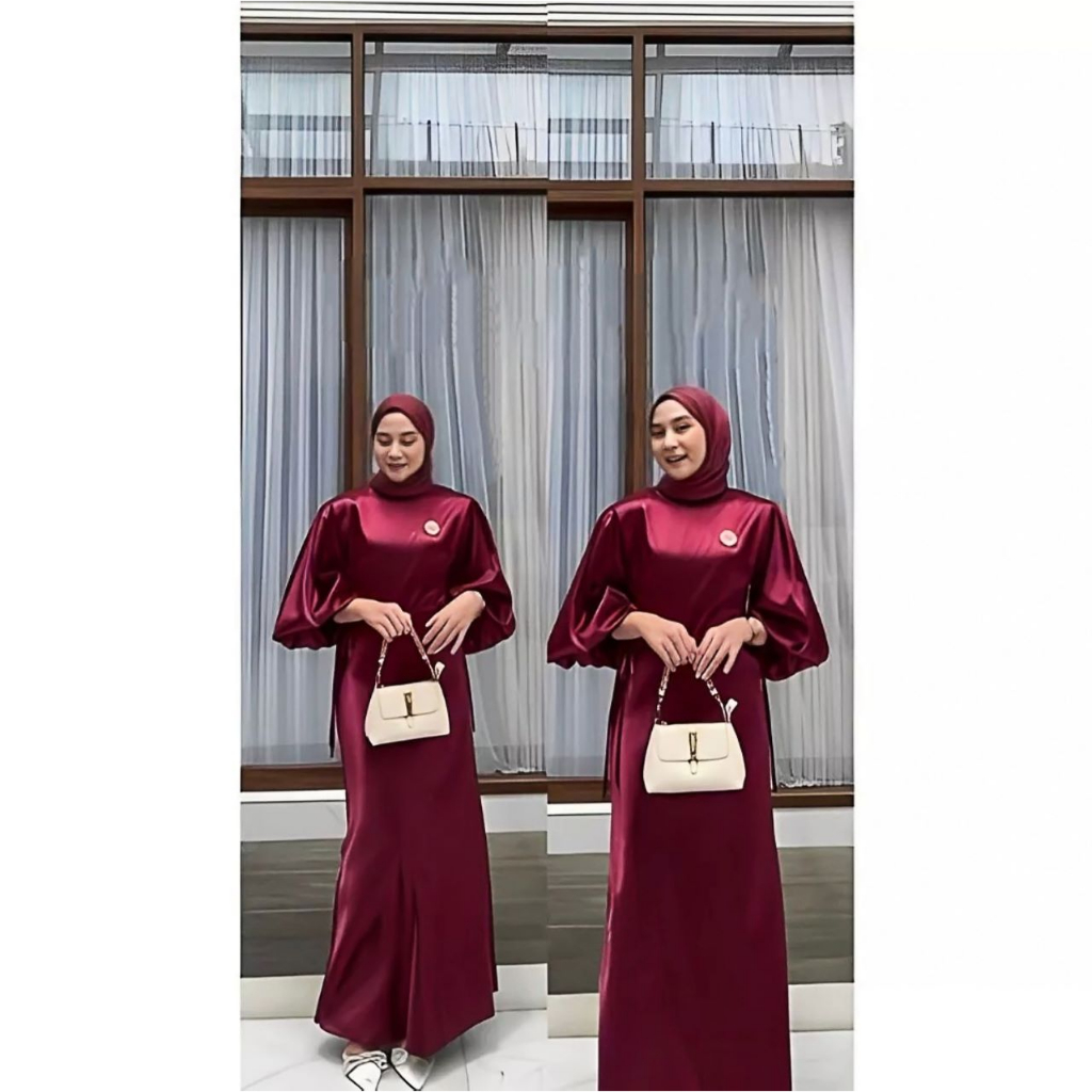 LYODRA DRESS - Special Gamis Lebaran bahan Silk / Dress Lebaran Kekinian