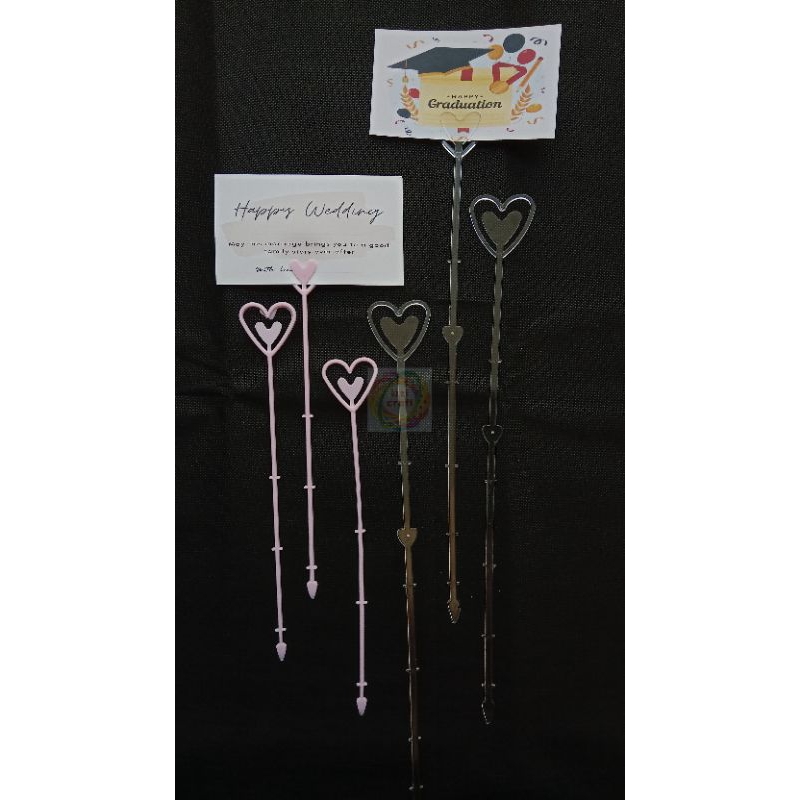 

Stick card card holder bahan buket stick kartu ucapan