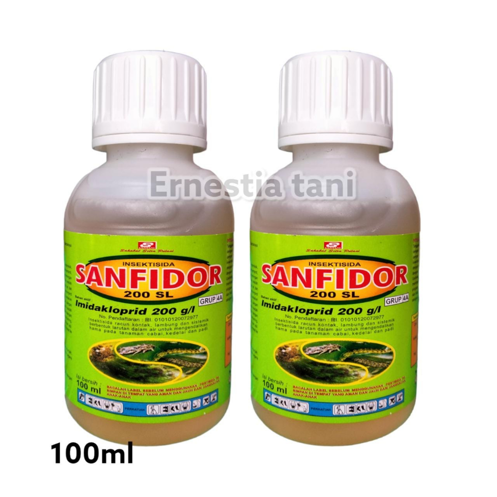 SANFIDOR 200SL 100ml Imidakloprid 200 g/l Insektisida Pembasmi Hama Pada Tanaman Avidor Besvidor Tio