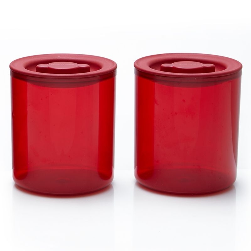 Tupperware toples crystal merah
