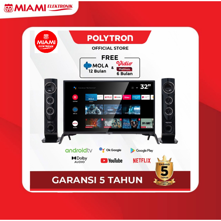 POLYTRON PLD 32TAG9855 / PLD32TAG9855 Smart Cinemax Android TV 32 inch