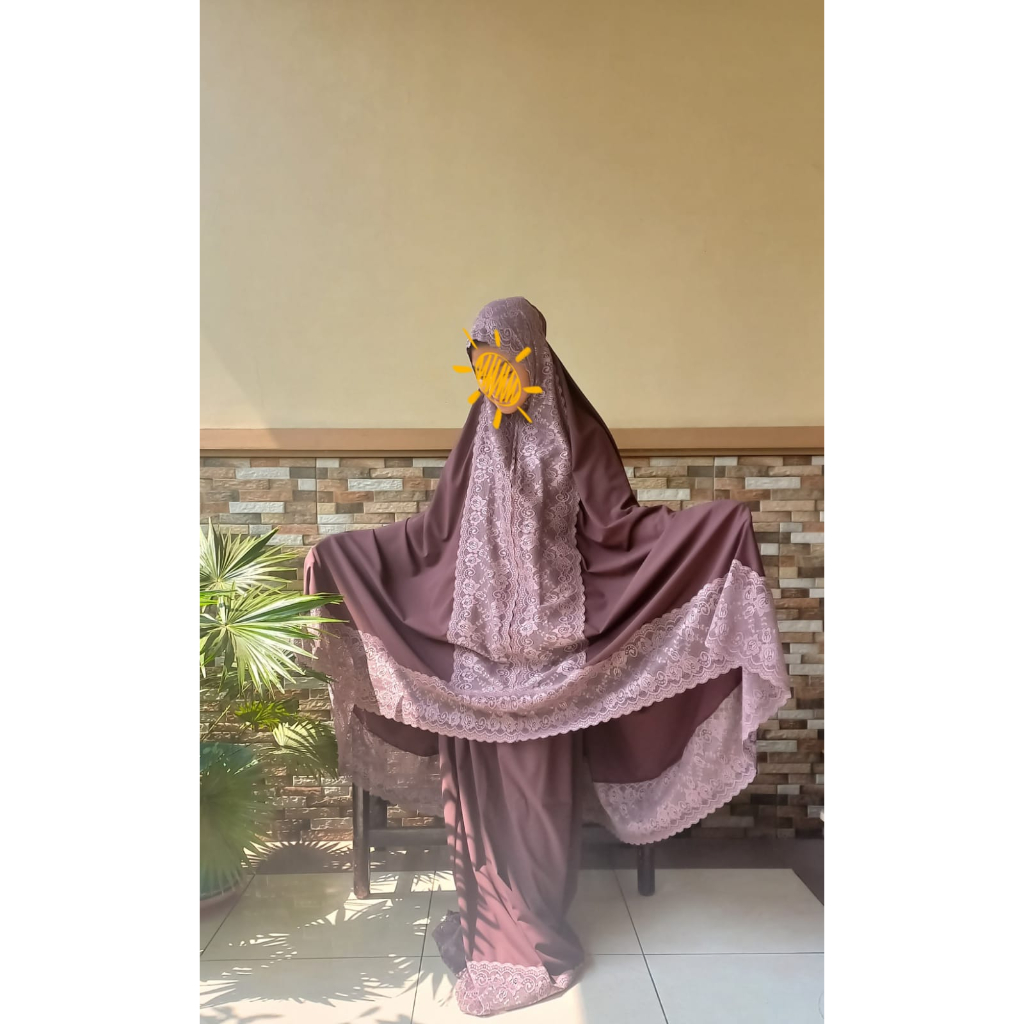 Mukena santorini  renda KD