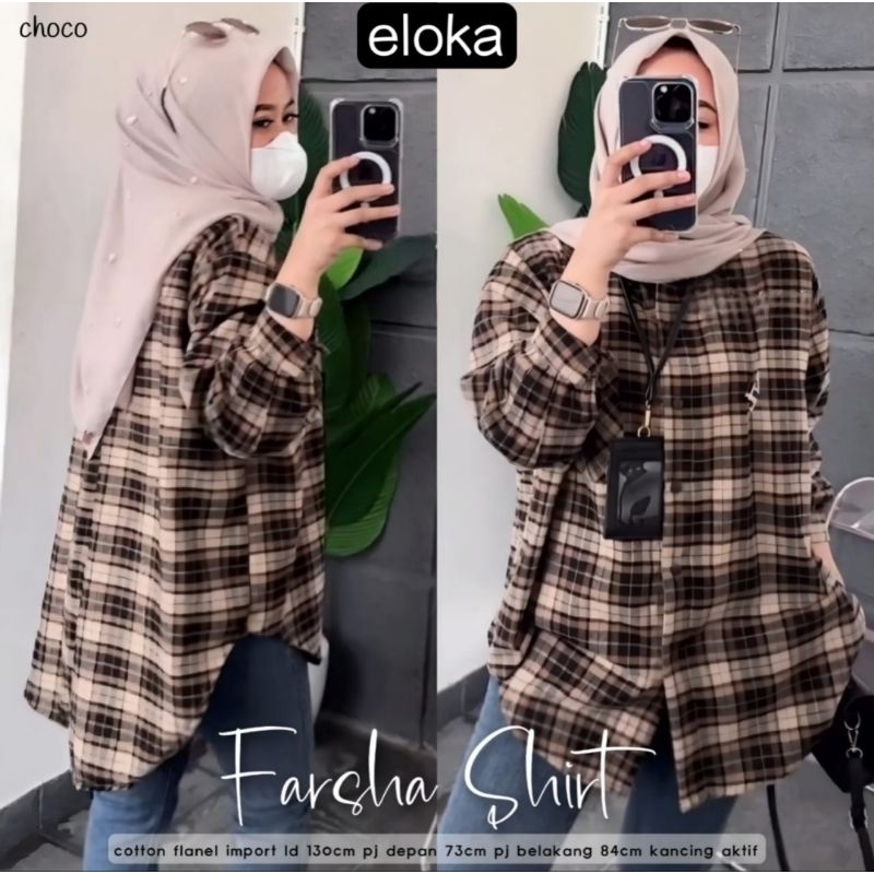 TUNIK JUMBO flanel import