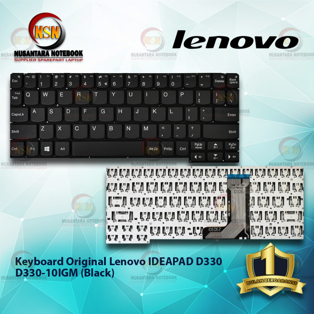 Keyboard Original Lenovo Ideapad D330 D330-10IGM (Black)