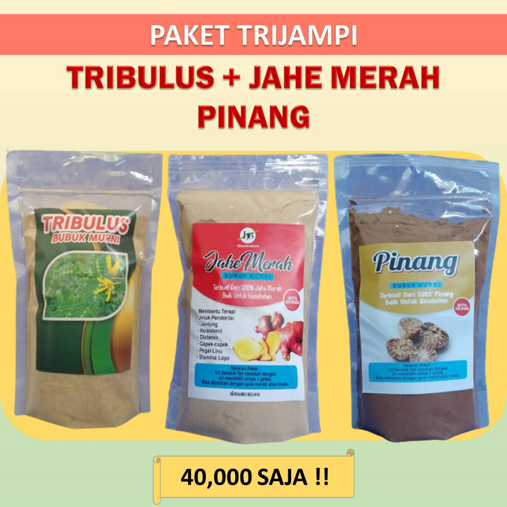 

TRIJAMPI TRIBULUS JAHE MERAH PINANG ( JAMBE )