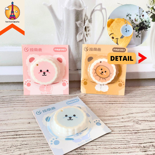 

Cutter Mini Beruang Teddy Bear Pemotong Kertas Karakter Lucu Small Knife Office Travel Stationery