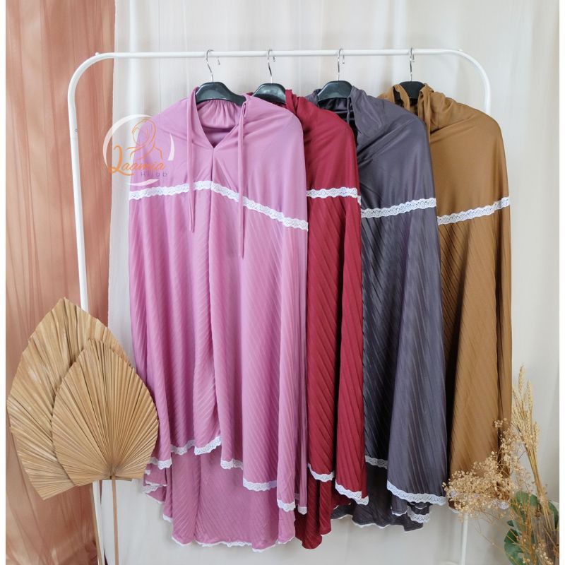 Mukena Dewasa Plisket Jumbo + Tas Mukena / Mukena Traveling / Mukena Murah / Mukena Cantik