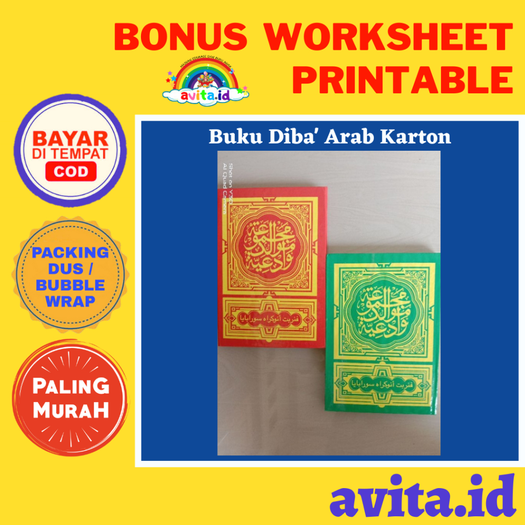 

avita.id TERMURAH Buku Diba' Arab Karton Tebal/ Barzanji Lengkap