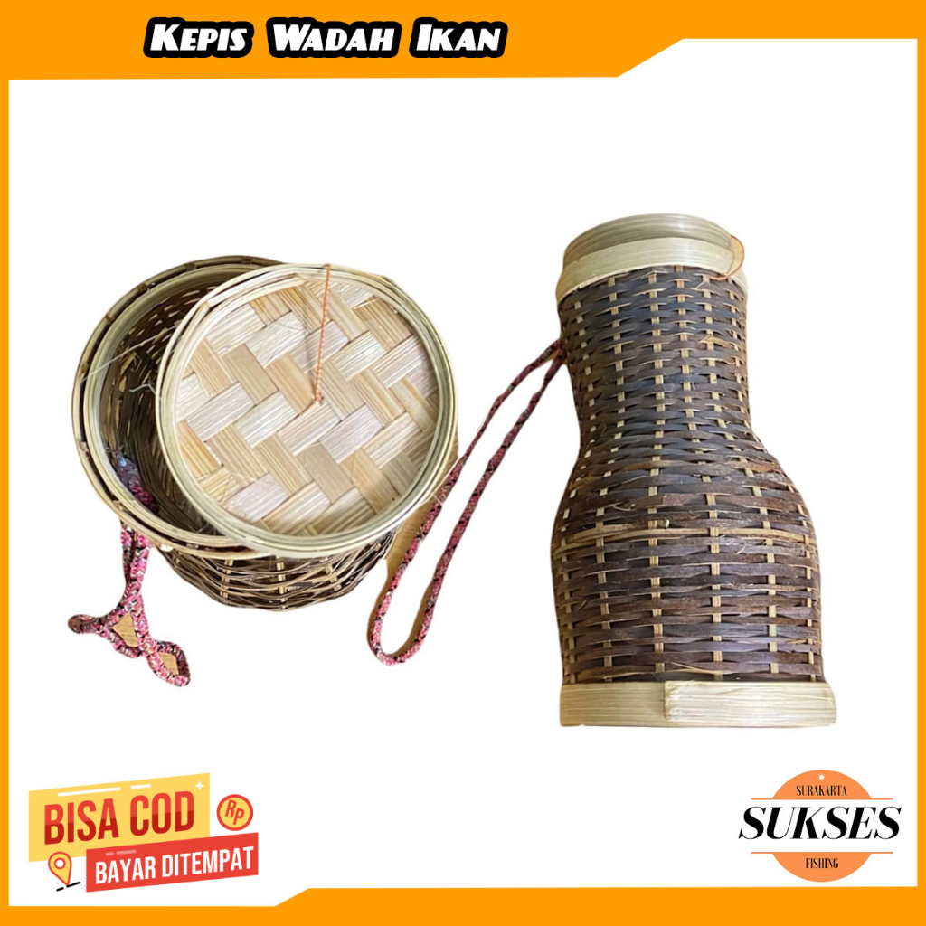kepis bambu ikan kecil wadah ikan tanago