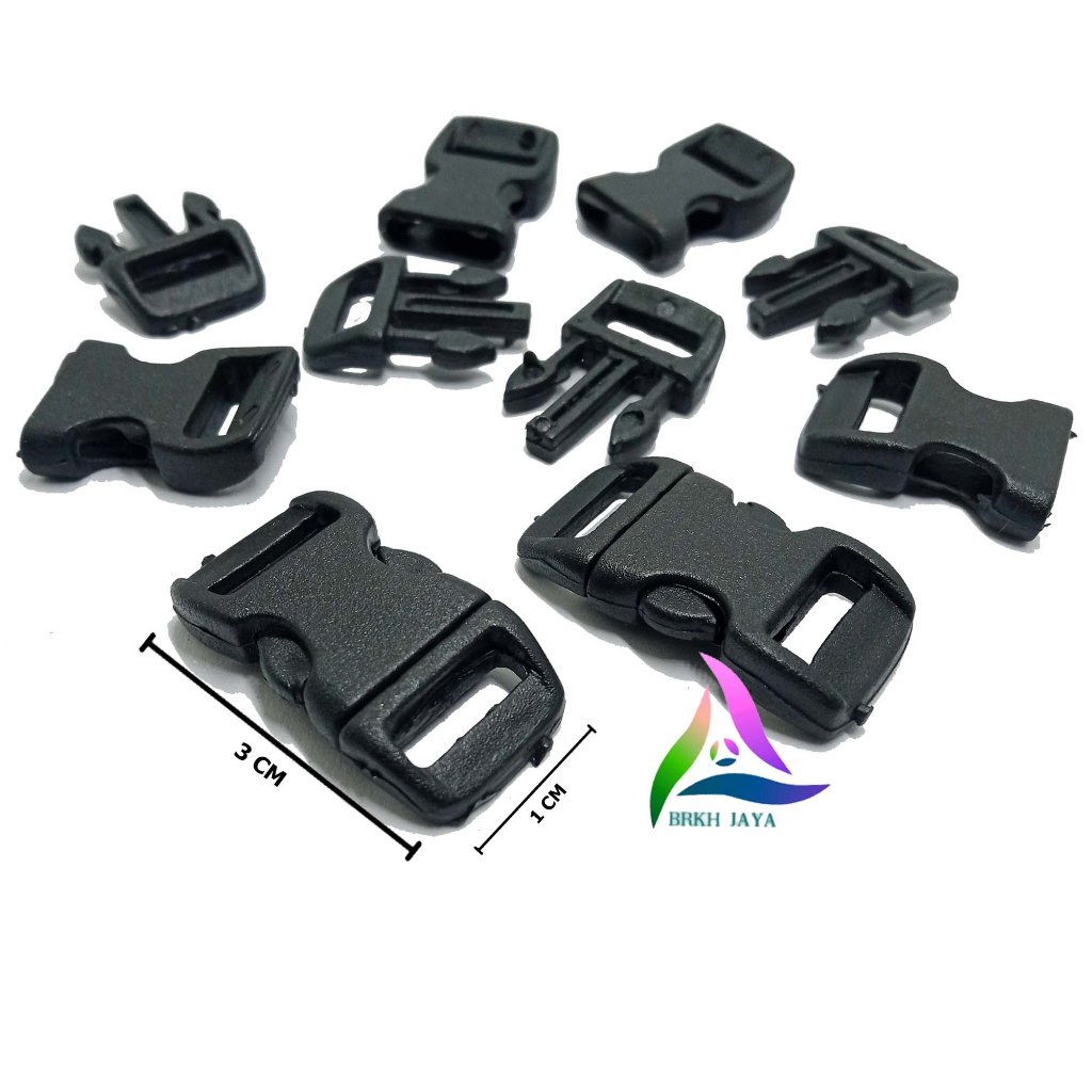 KUNCI SODOK 1 CM / SLOT TAS / GESPER TAS PLASTIK PP