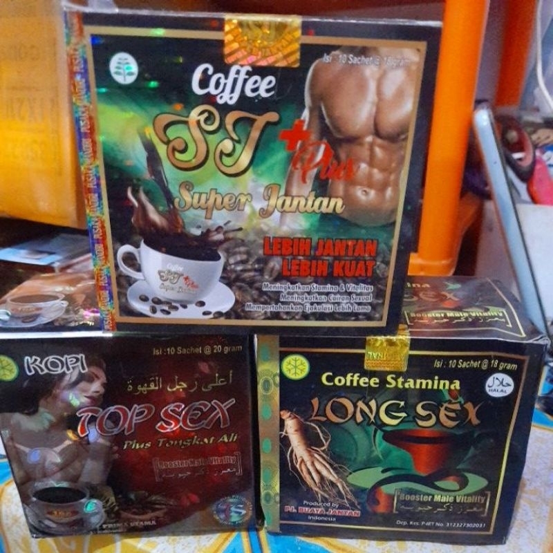 

KSJ KopiTop KopiLong - KOPI TOP / KOPI LONG sex instan coffee mix 3in1 kopi bubuk asli siap seduh pria mantap