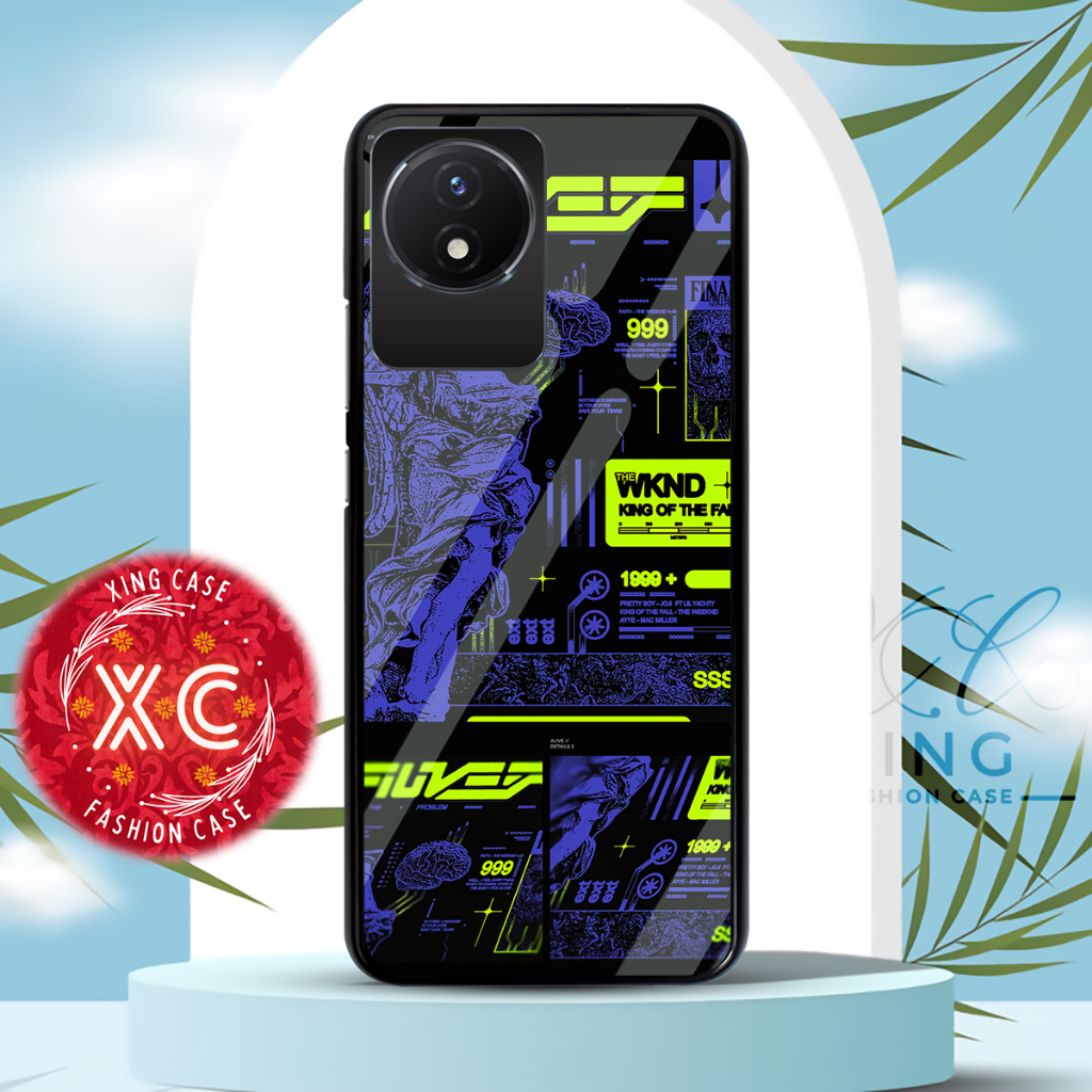 |EZ09| XING CASE HP VIVO Y02 GLOSSY KILAU EFEK KACA | REQUEST CASE HP CUSTOM SOFTCASE HARDCASE | CAS